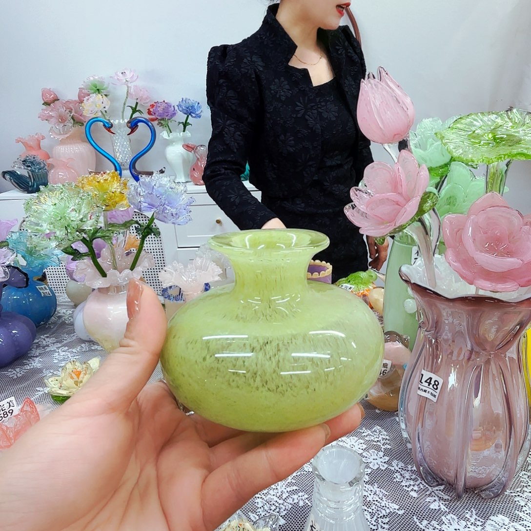 琉璃花瓶花器摆件艺术
