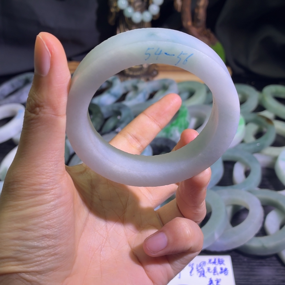 定制翡翠未镶嵌天然纹理随机，追求完美者慎拍