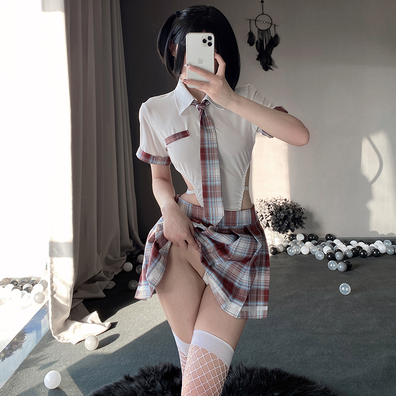 新款白色日系内衣性感可爱JK制服女清纯套装