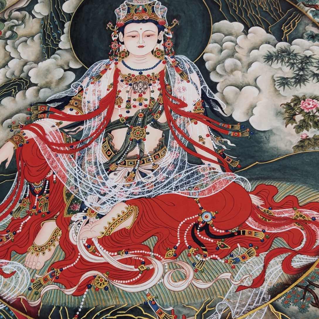 国画摄*度李老师水月观音