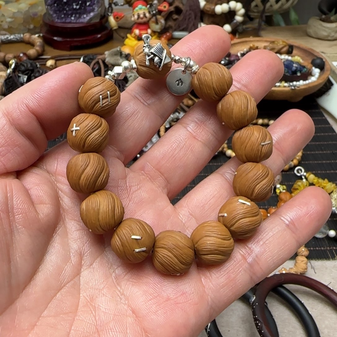 吊坠猴头核桃遗***火手串