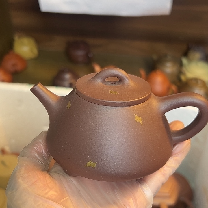 茶壶紫砂宜兴紫砂壶紫泥200