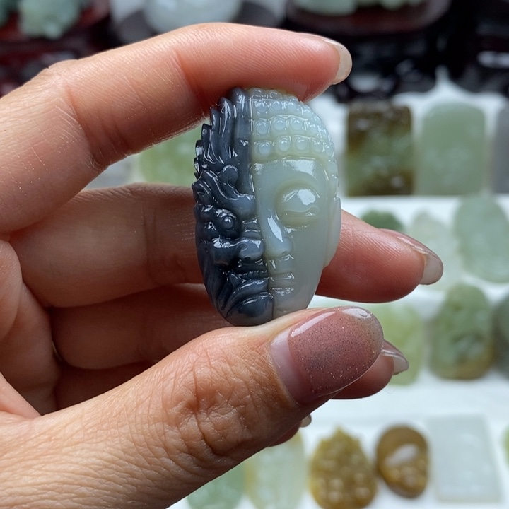 和田玉未镶嵌颈饰43