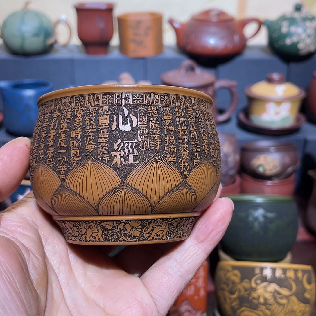 原矿紫砂手工主人杯