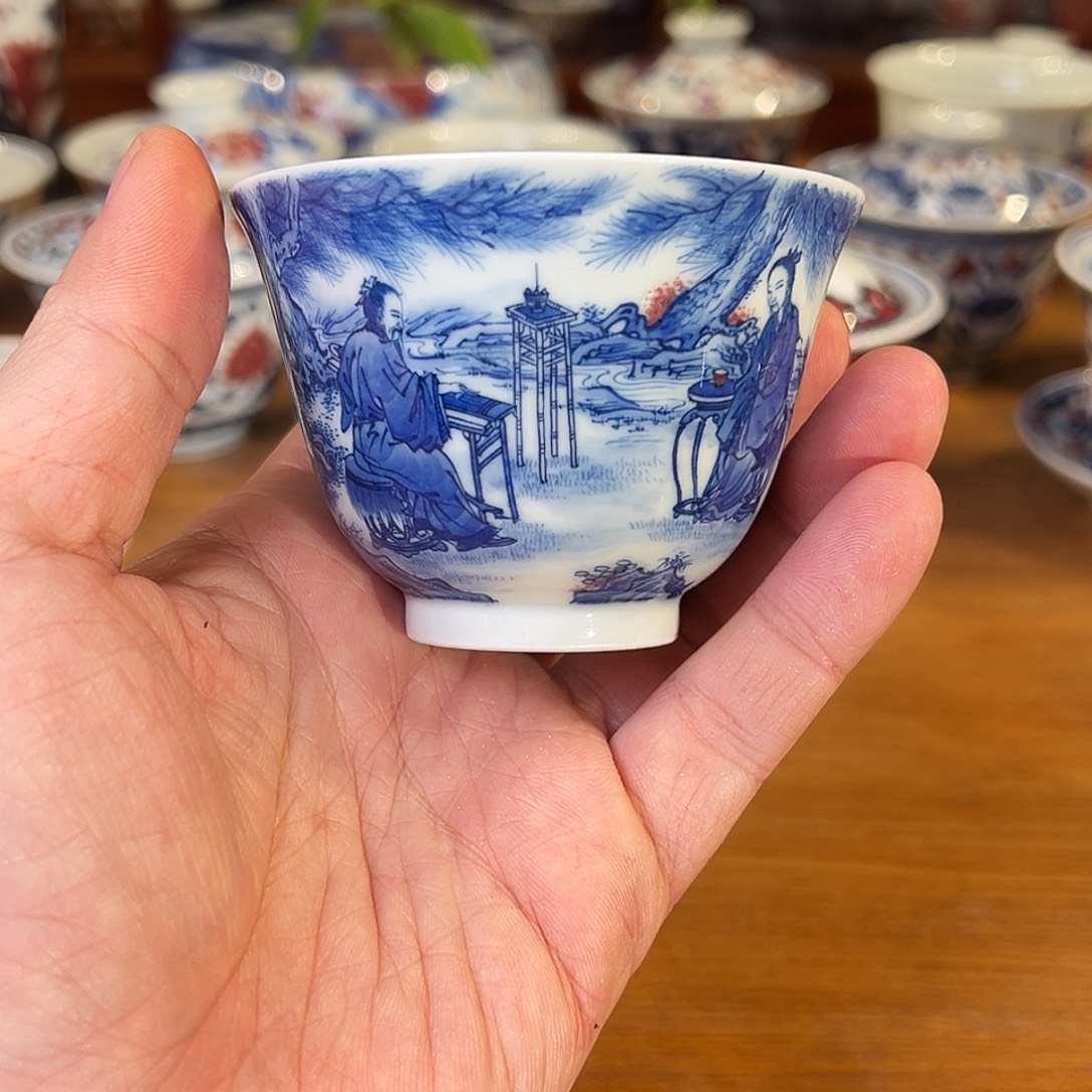 景德镇岚溪釉里红瓷器