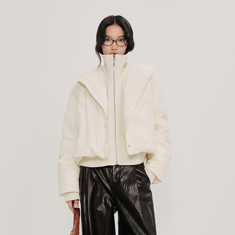 【商场同款】HPLY荷比俪冬25年新90鹅绒双色立领羽绒服HDF41560010