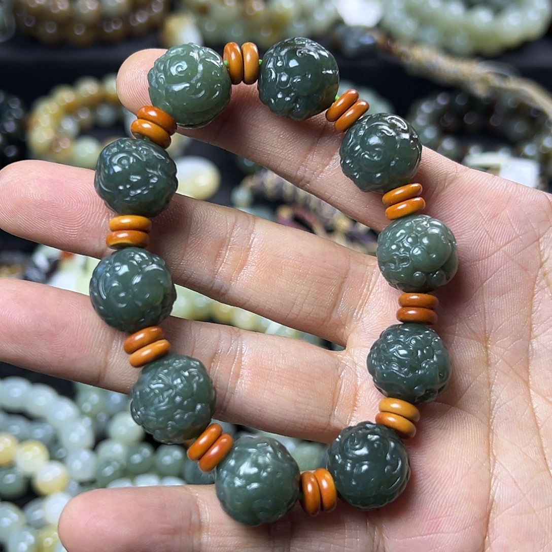 和田玉手链未镶嵌