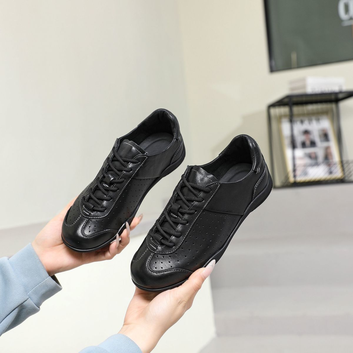 双11福利水洗马皮3CM百搭运动休闲鞋德训鞋清仓