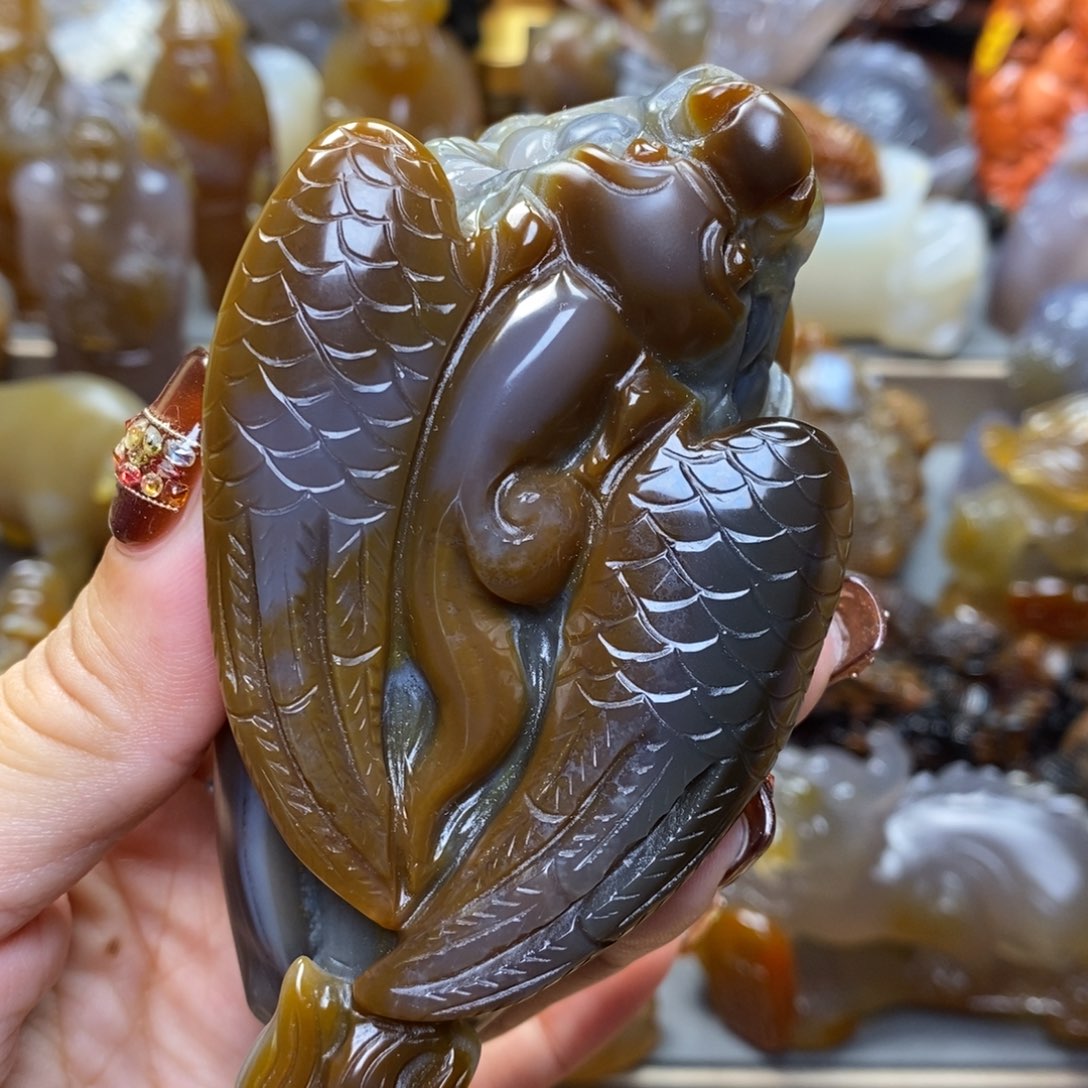 玛瑙/玉髓把件未镶嵌