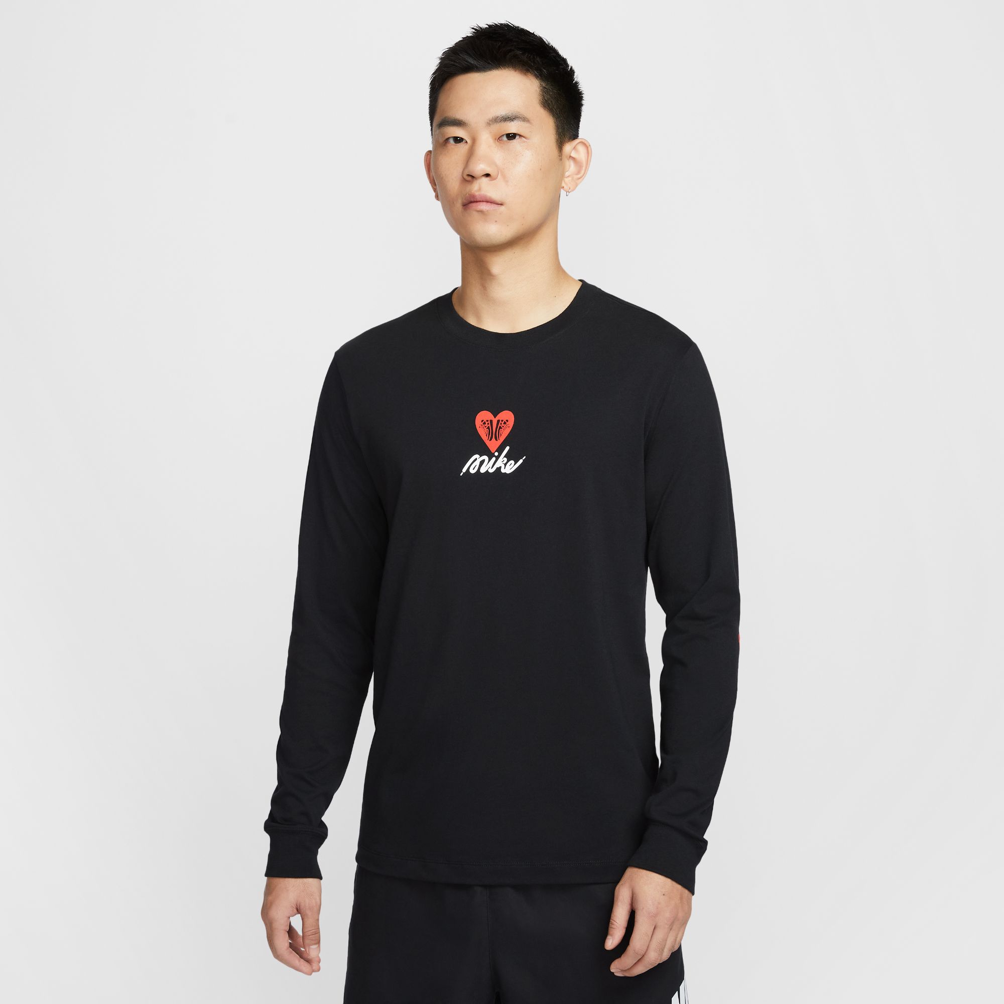 NIKE 耐克2025春季男子运动休闲长袖时尚印花圆领T恤 HV9808-010