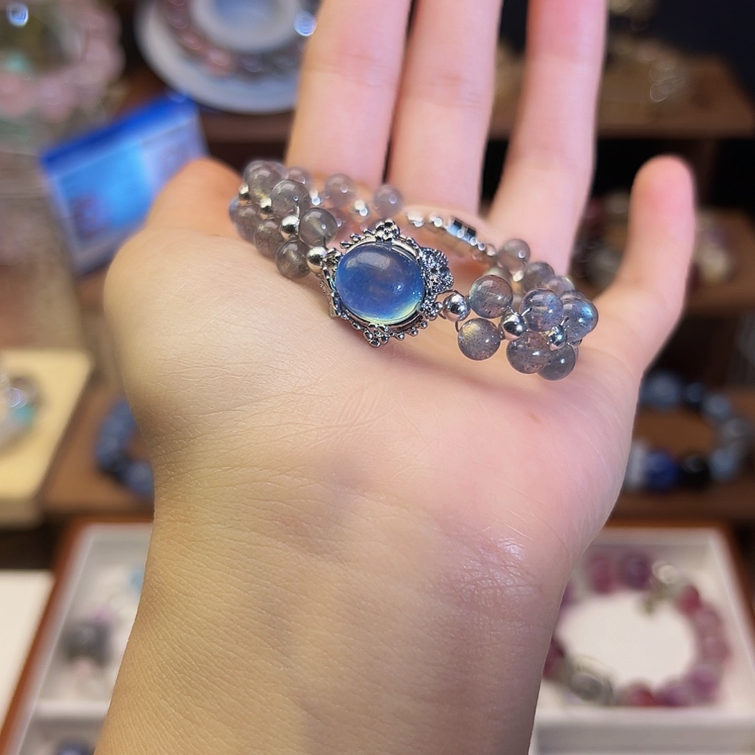 水晶手链合金灰月光公主编