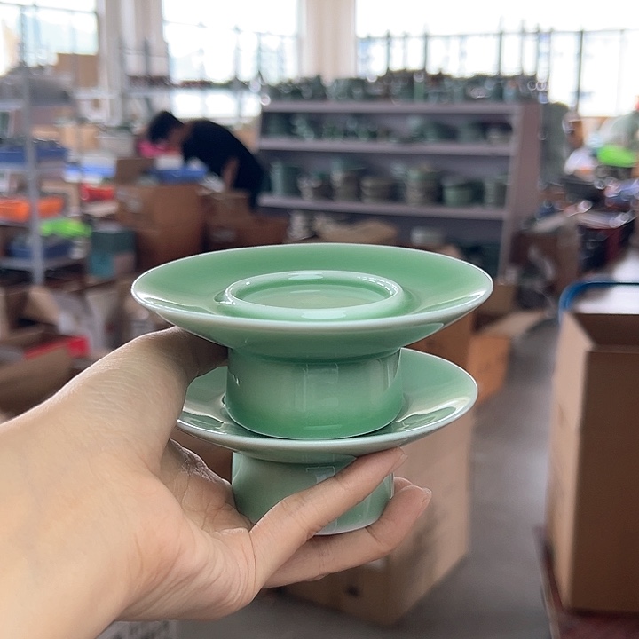 龙泉云间青瓷小米茶器