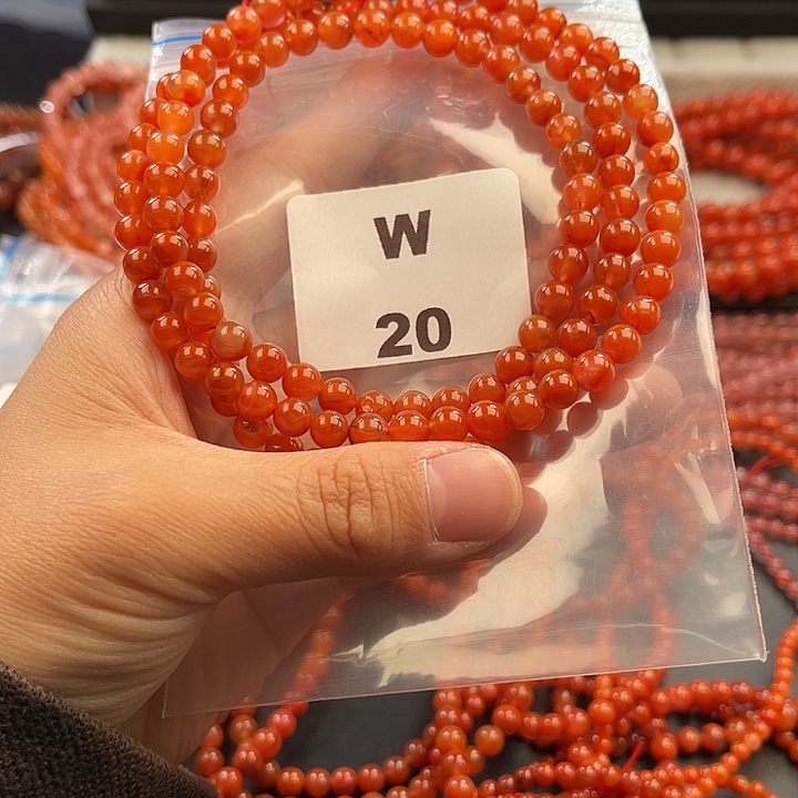 南红玛瑙未镶嵌多样性发货默认微瑕6mm