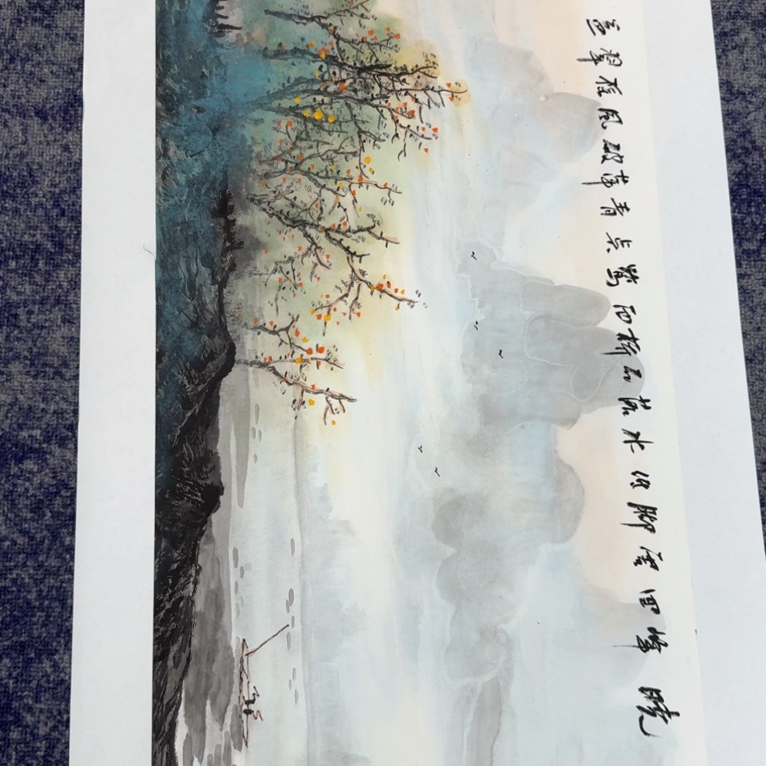国画纯手绘山水花鸟