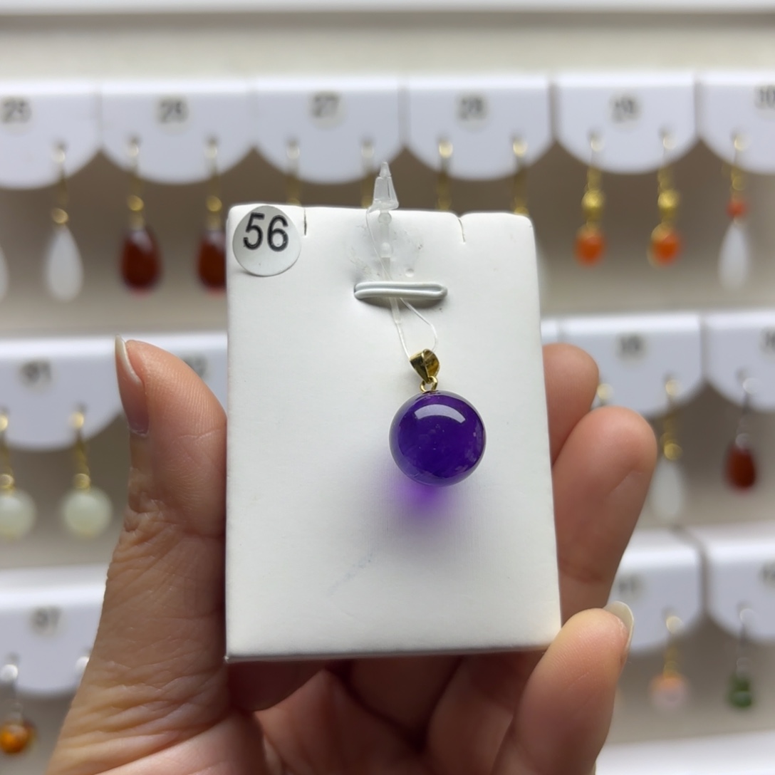 水晶银S925镶嵌吊坠(不含链)