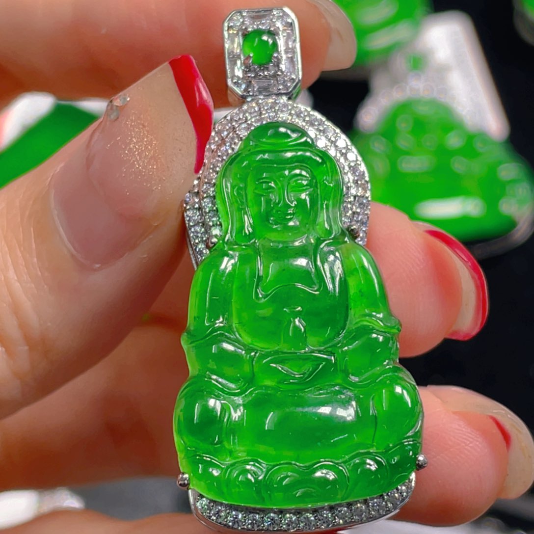 翡翠未镶嵌吊坠(不含链)