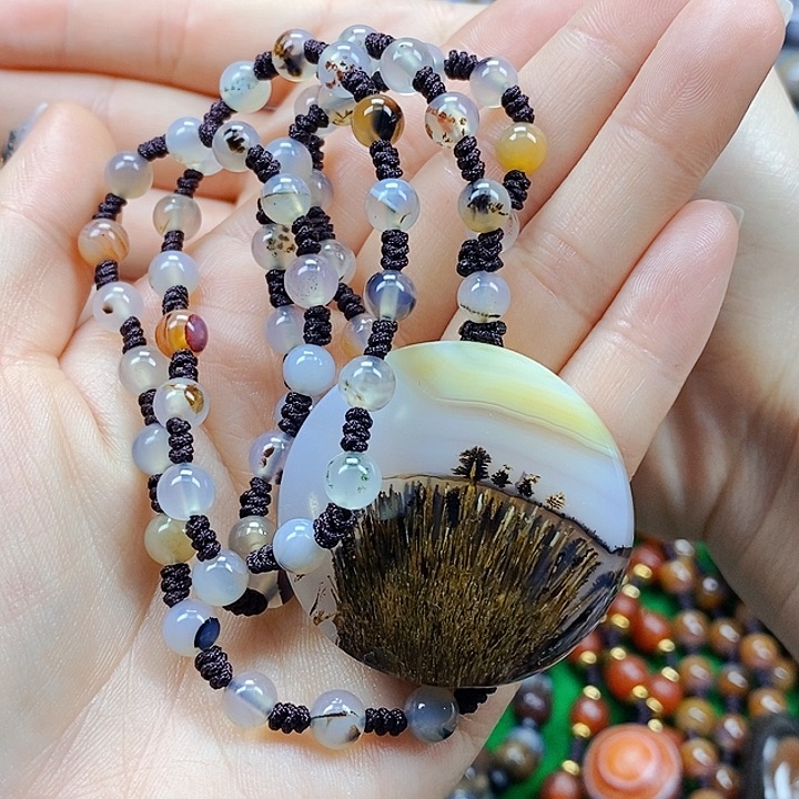 玛瑙/玉髓项链未镶嵌