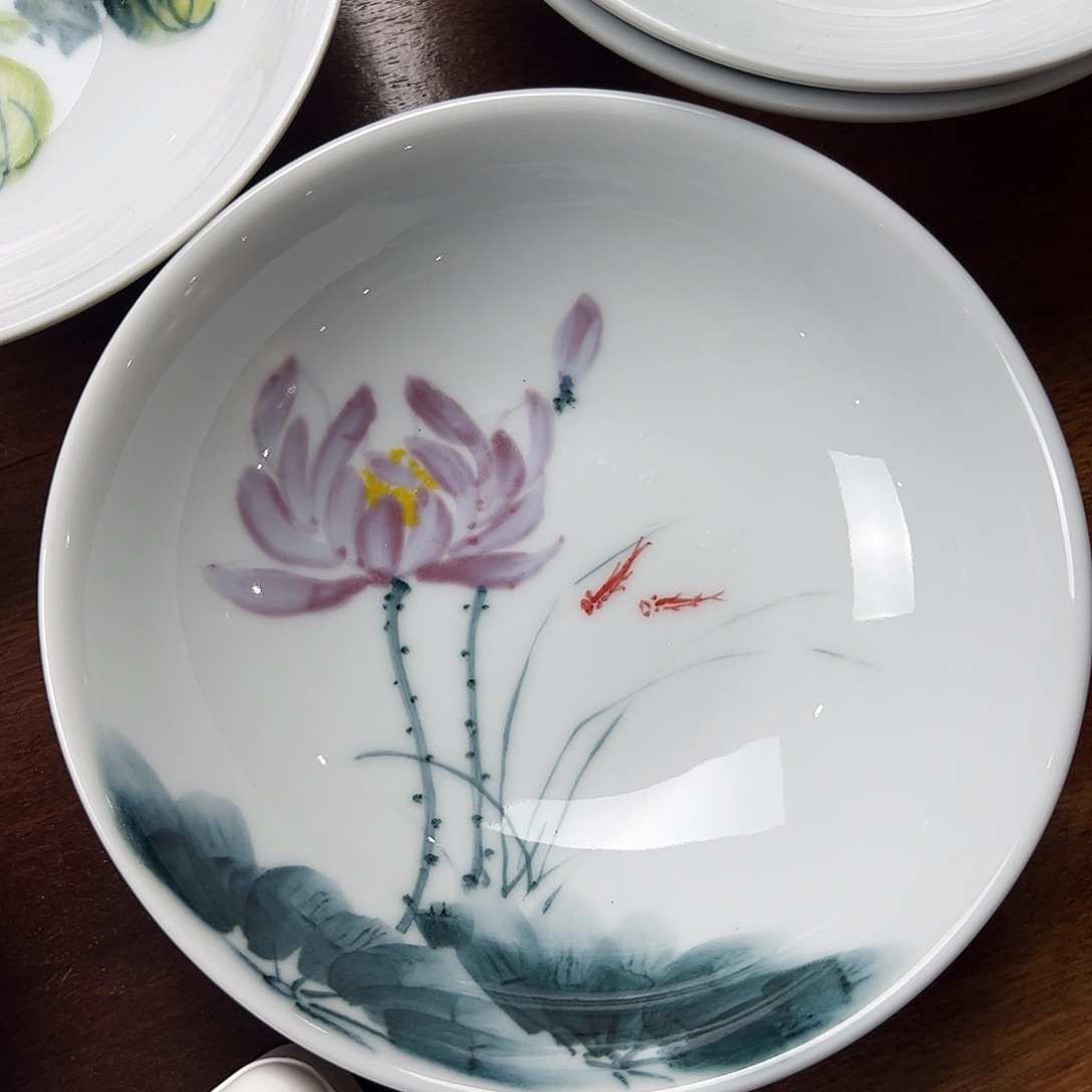 瓷片景德镇陶瓷手工手绘制作