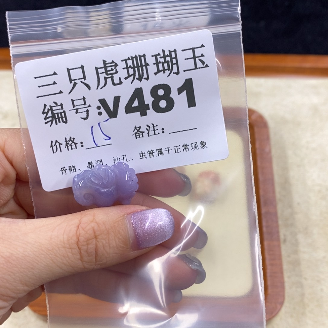硅化珊瑚（珊瑚玉）未镶嵌1茶*子