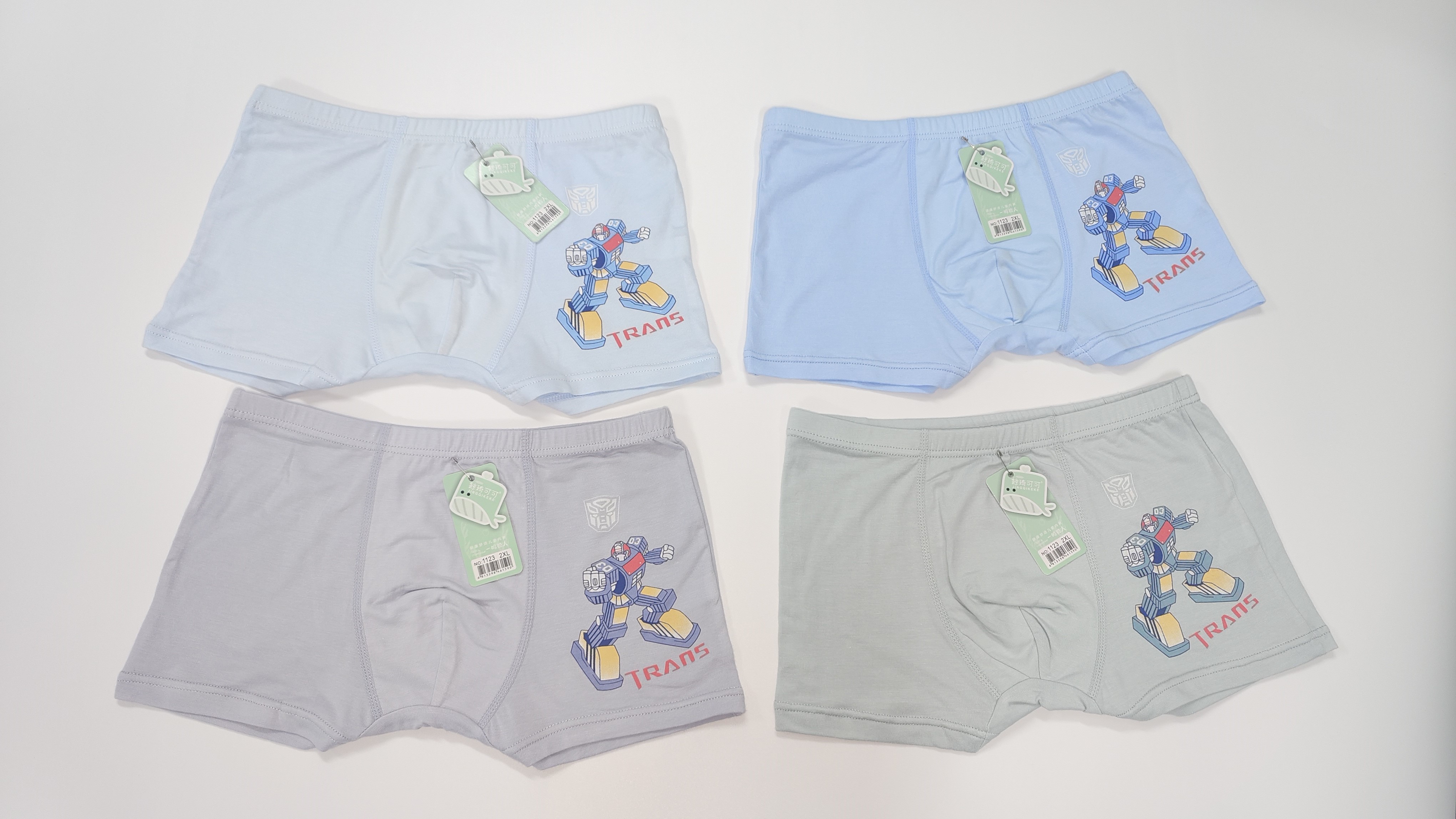 【15号男童】儿童中大童学生宝宝平角卡通变形金刚柔软舒适透气内裤