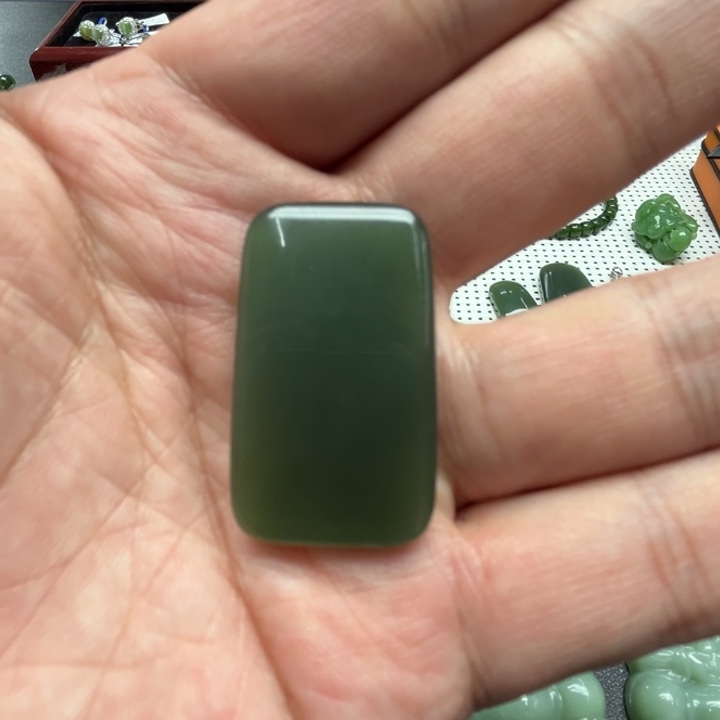 和田玉（碧玉）吊坠(不含链)未镶嵌