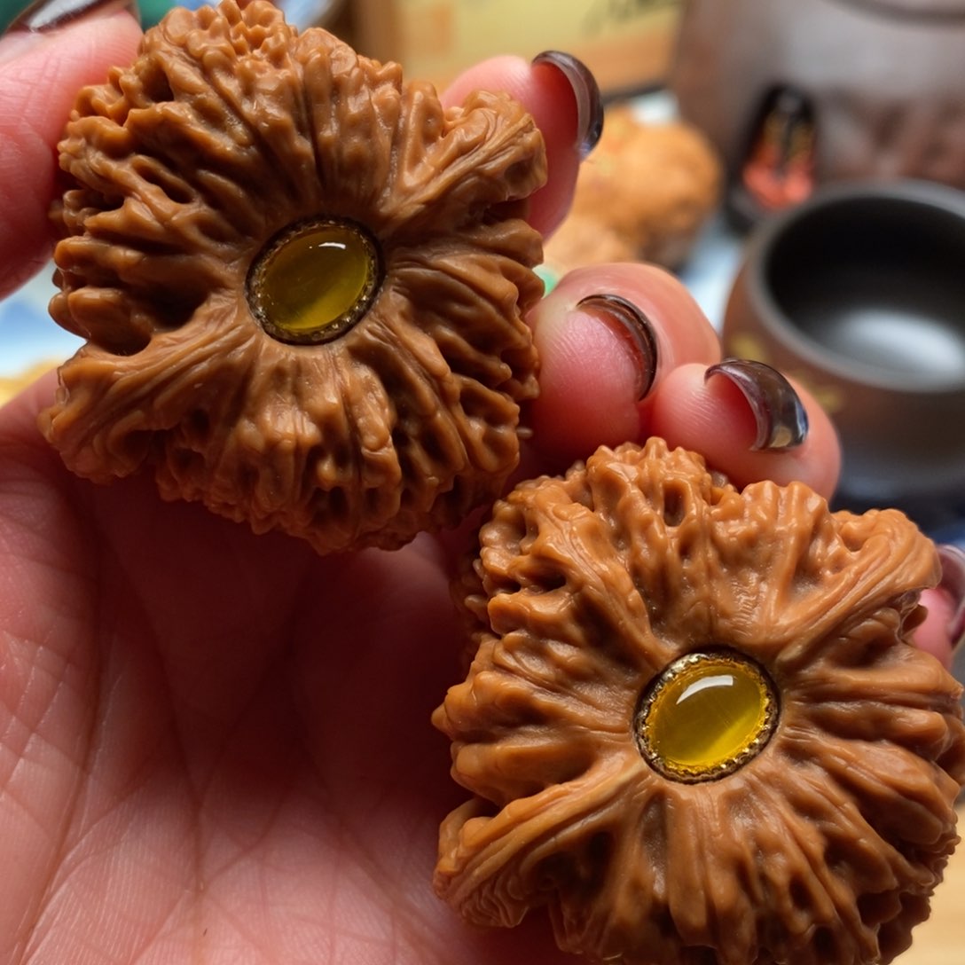 把件文玩核桃45尺全品南江石