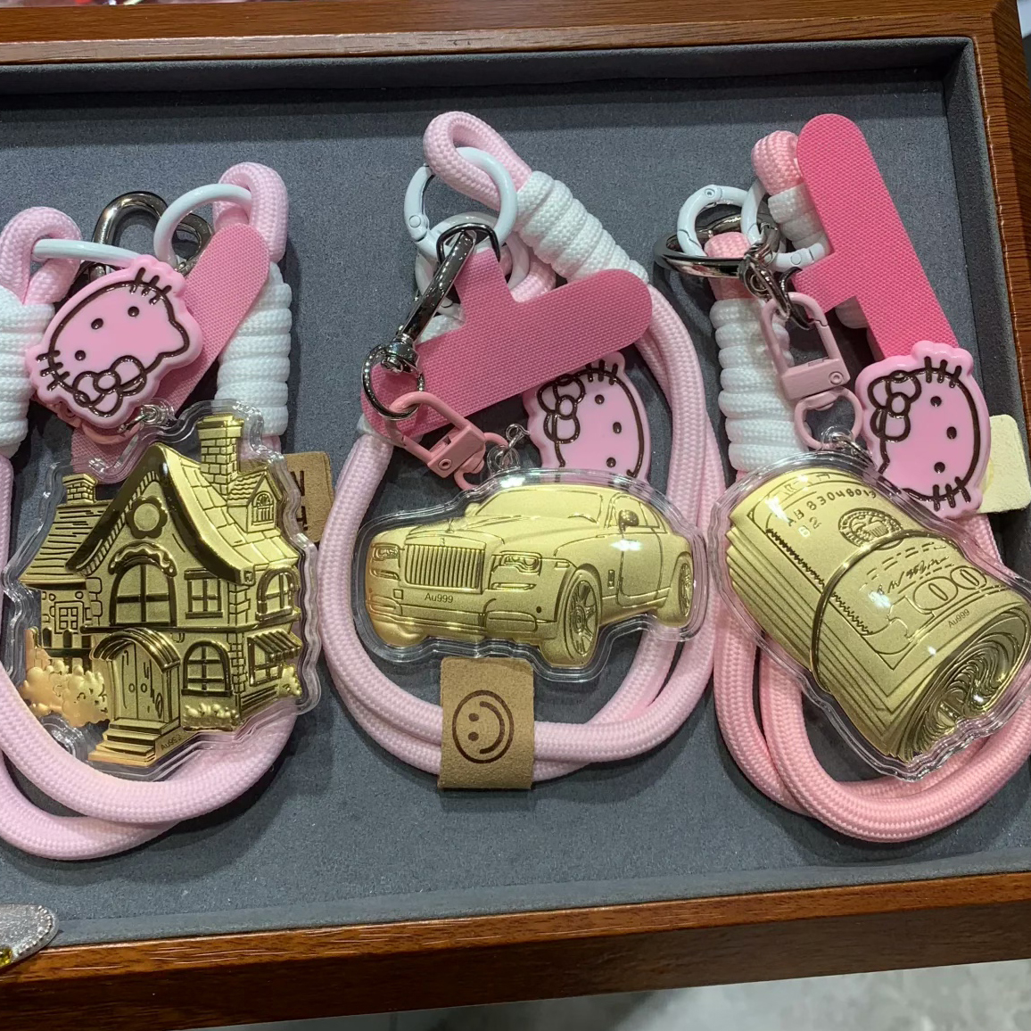 含金工艺品【车房票】手机饰品挂绳钥匙扣挂件礼品礼物