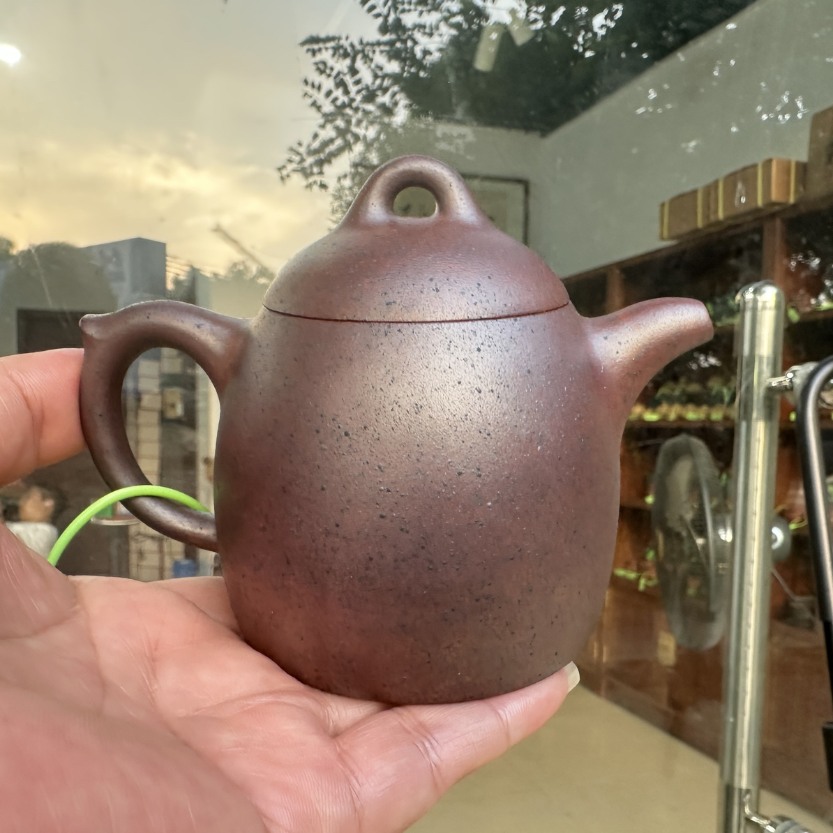 220CC白麻子紫泥秦权壶气窑还原烧半手工　原矿附光谱报告紫砂