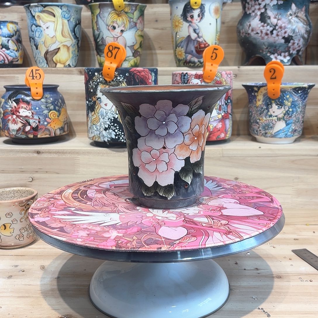 紫砂花盆手工花盆默认微瑕14/13