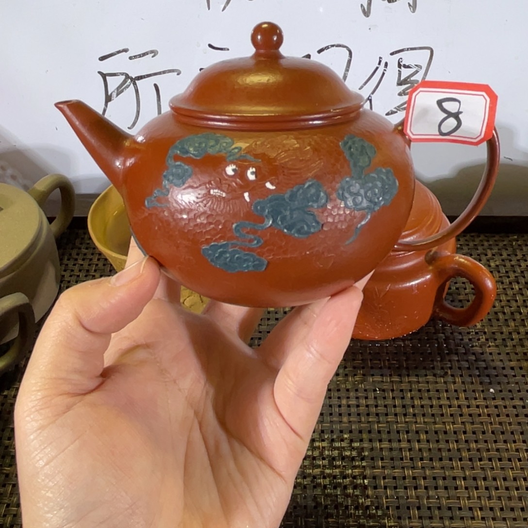 紫砂茶壶水平泥绘