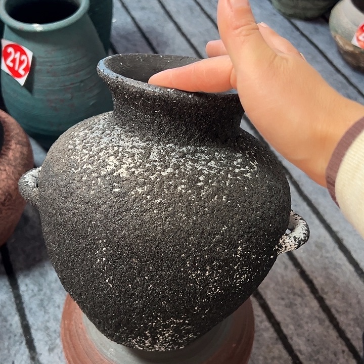 黑色喷砂高21口12带孔