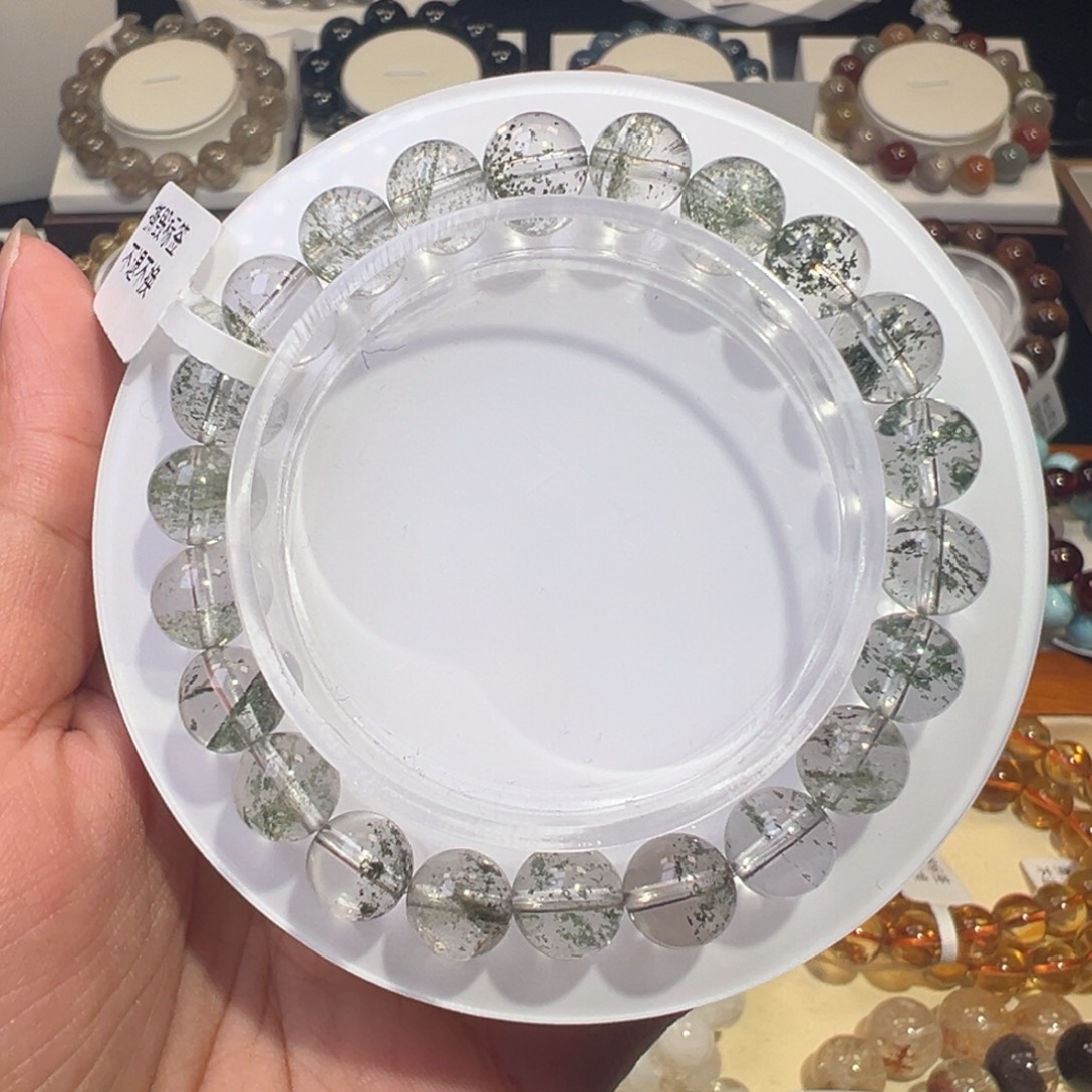 手链未镶嵌水晶满天星绿幽灵8