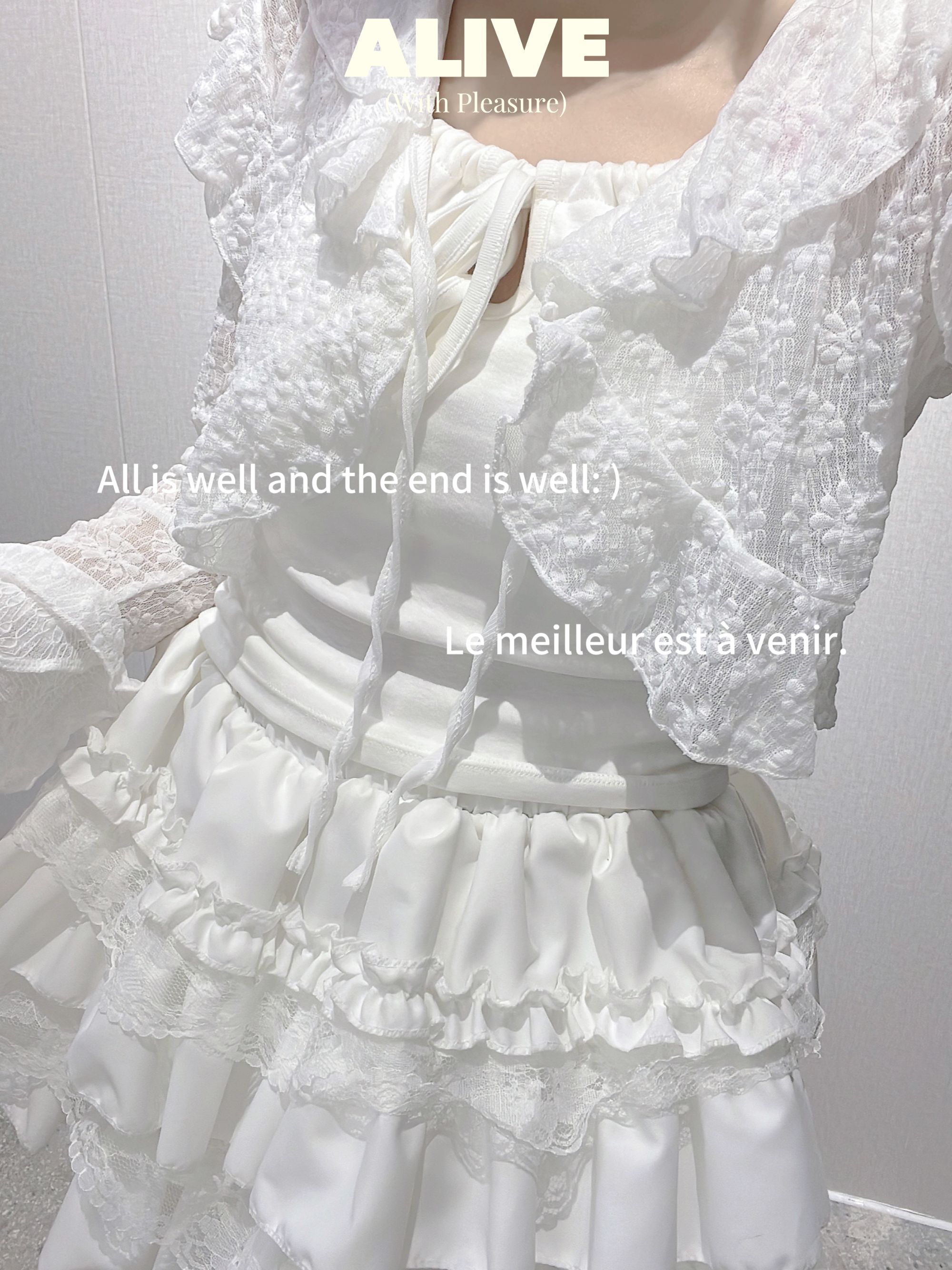 套装【找对应编号拍】浪漫设计感森系蕾丝花边显瘦高腰短款女装辣妹