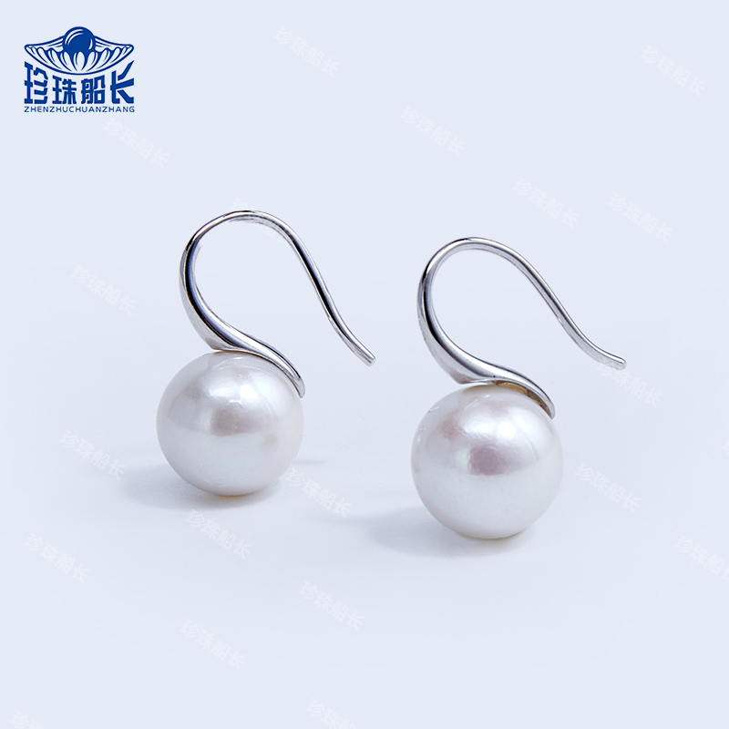 【船长甄选】319 S925银淡水‘’爱迪生‘’ 珍珠轻奢耳钩11-12mm