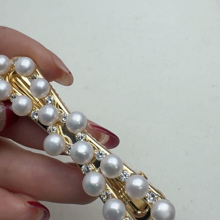 淡水珍珠发饰未镶嵌