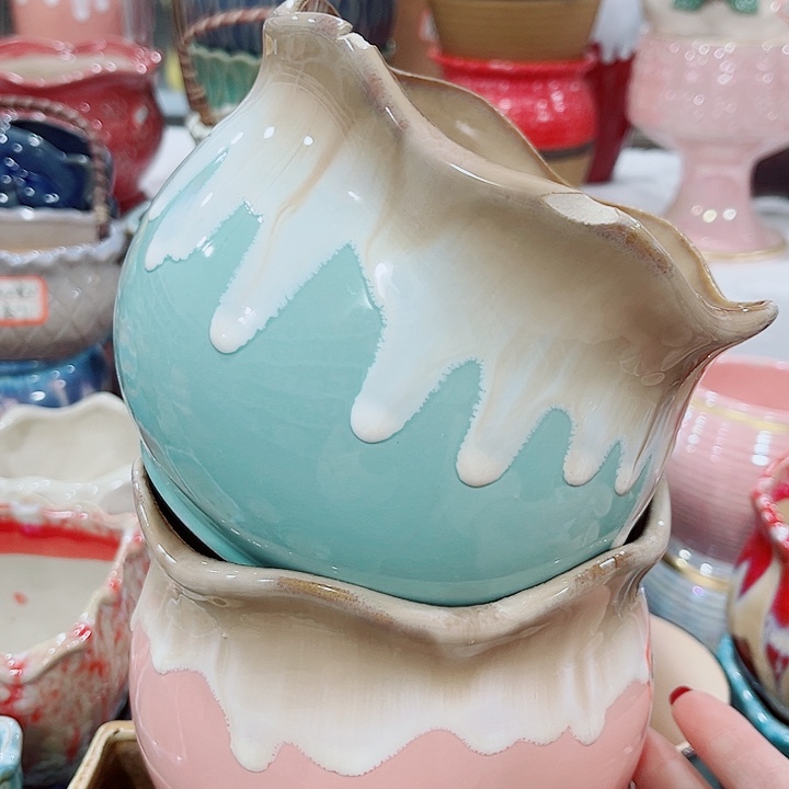 多肉陶瓷花盆满10元包邮