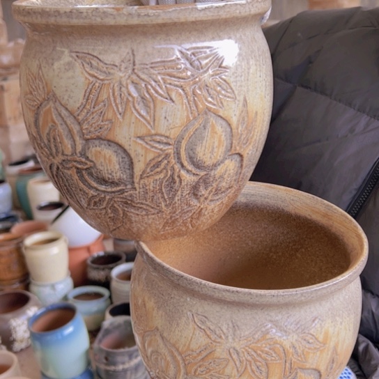 紫砂花盆高20口20————-