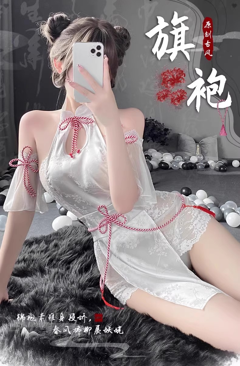 性感情侣睡衣收腰低胸显瘦黑性感纯欲风睡裙修身ins时尚o