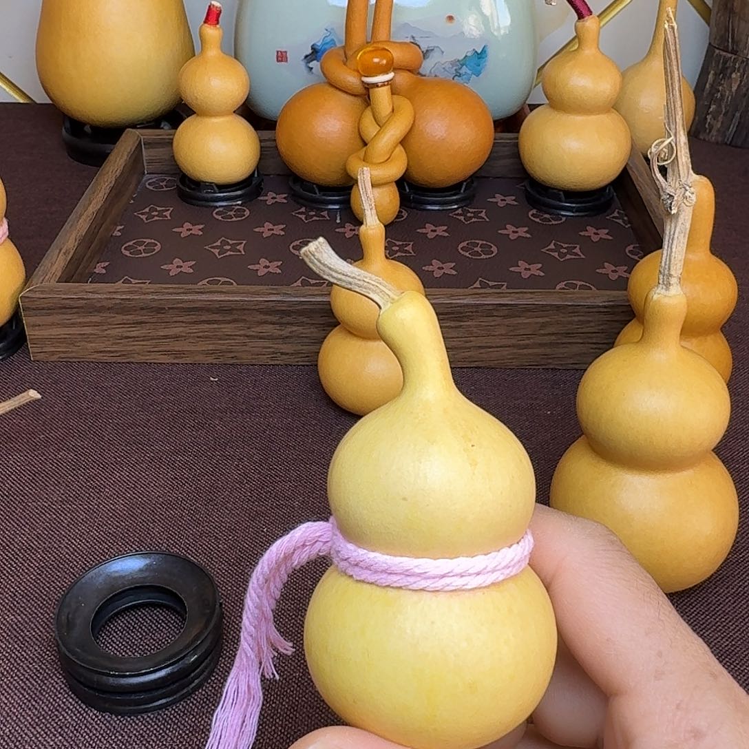 *****恭喜发财纯天然葫芦瑕疵色差品