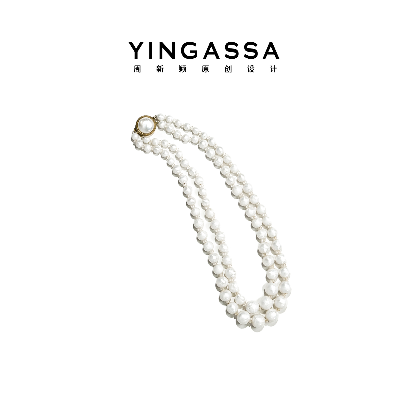 YINGASSA【双头项链】戴她去逛博物馆系列新国风跨世纪浪漫审美项链