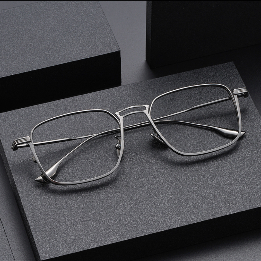 屿尚 高版本纯钛设计师款近视眼镜方框可配度数