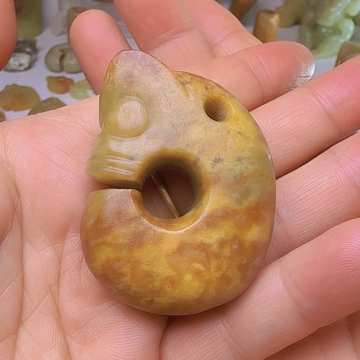 和田玉吊坠(不含链)未镶嵌