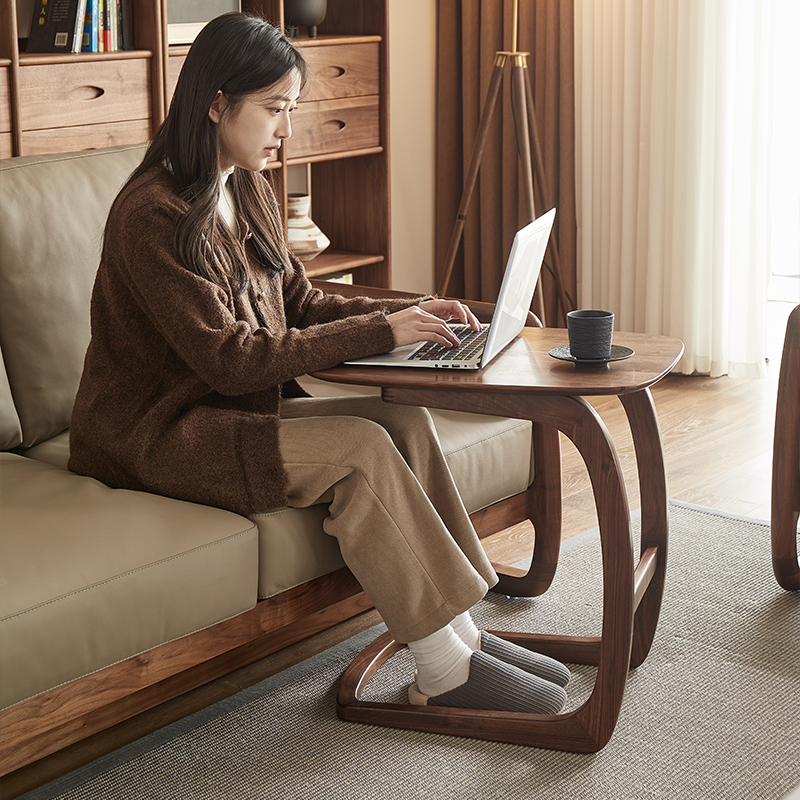 北美黑胡桃木实木小边几