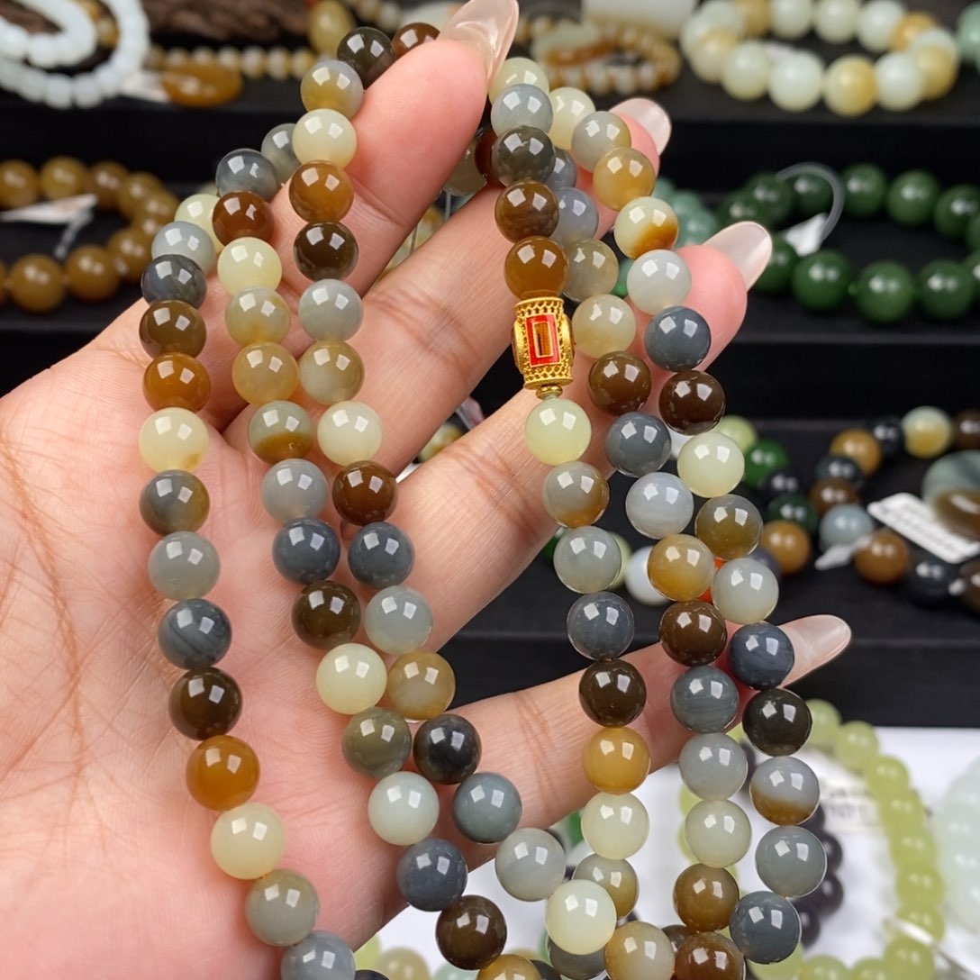 和田玉手串未镶嵌