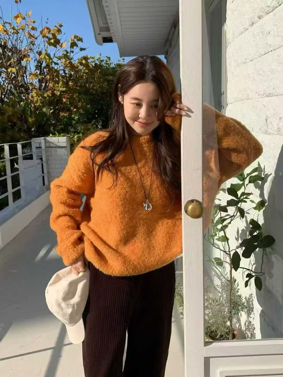 常规针织冬季毛针织衫鬼马毛衣针织衫网红套头