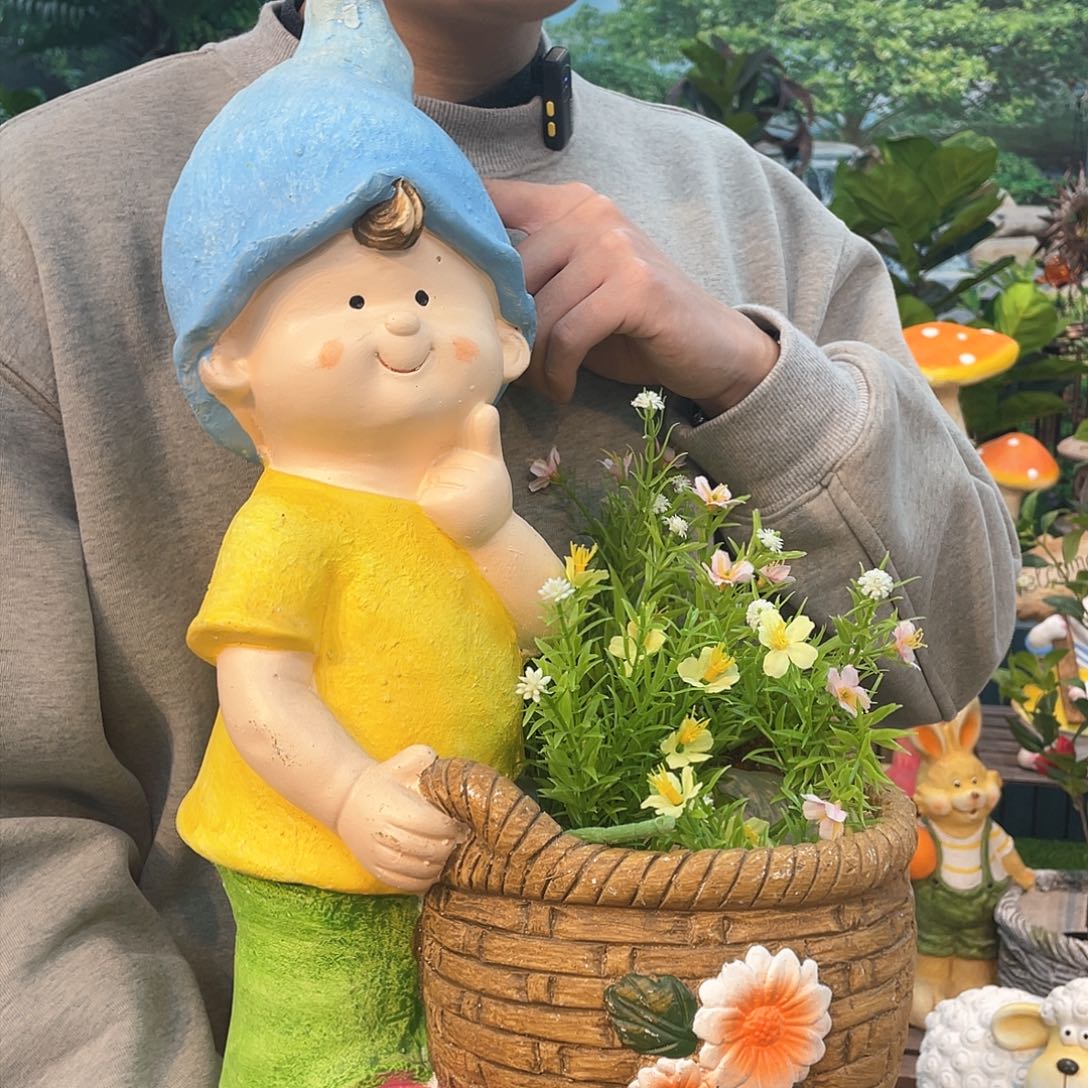红陶花园庭院摆件