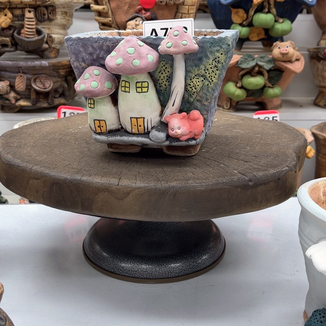 红陶花盆772粗陶