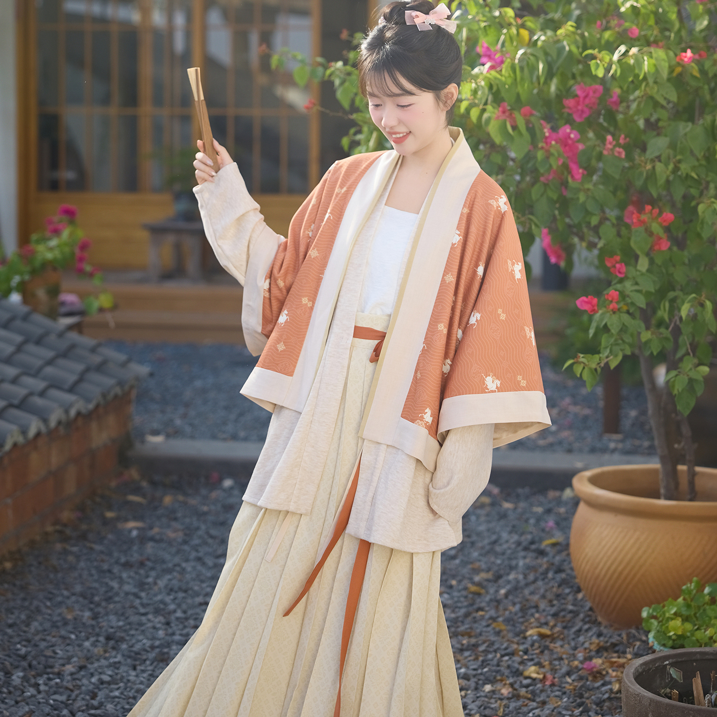 12月8号20点【貉袖】  针织汉服褶裙秋冬秋木木