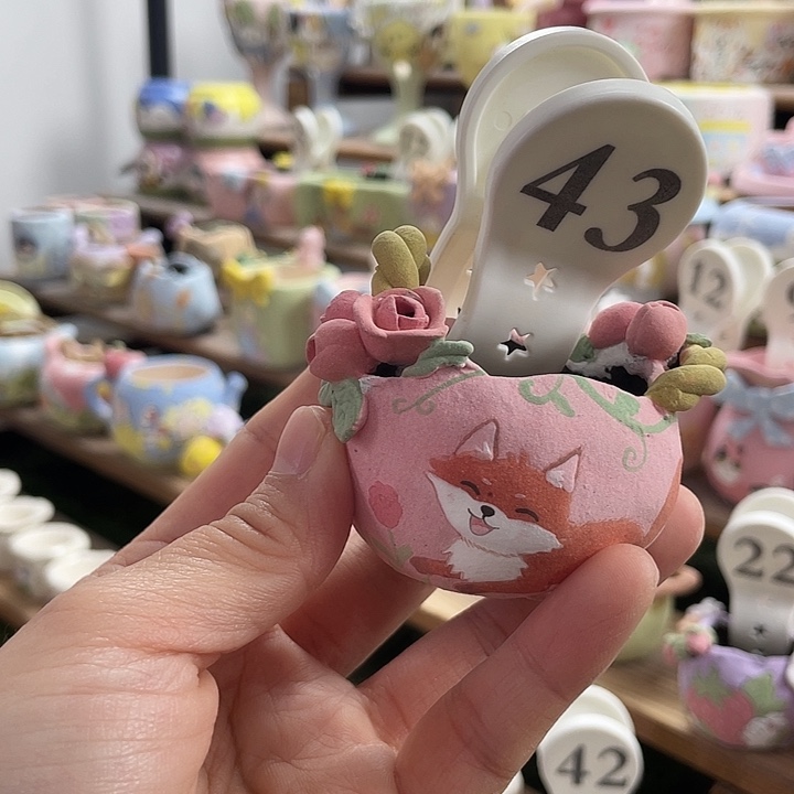 43…..手工手绘花盆