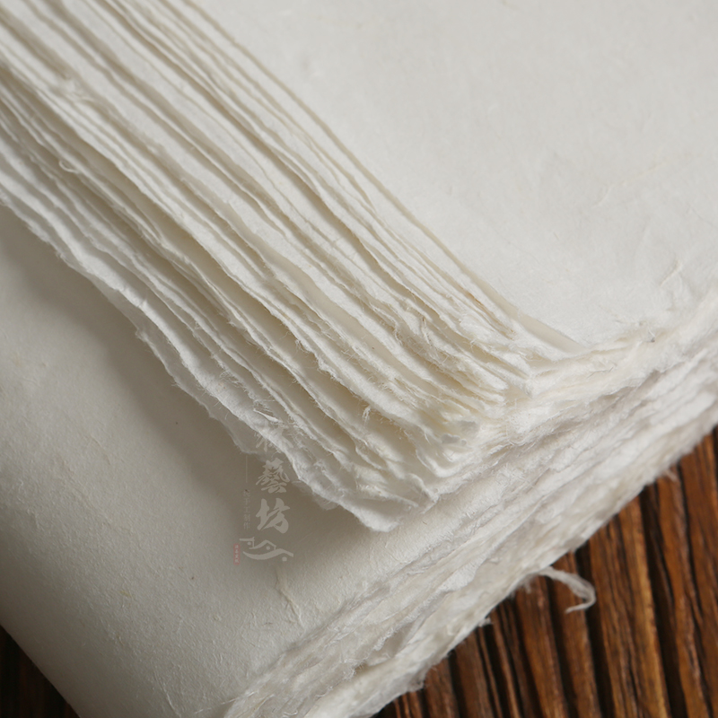 六尺纯手工白色云龙 97*180厘米50张 半生熟作品纸 